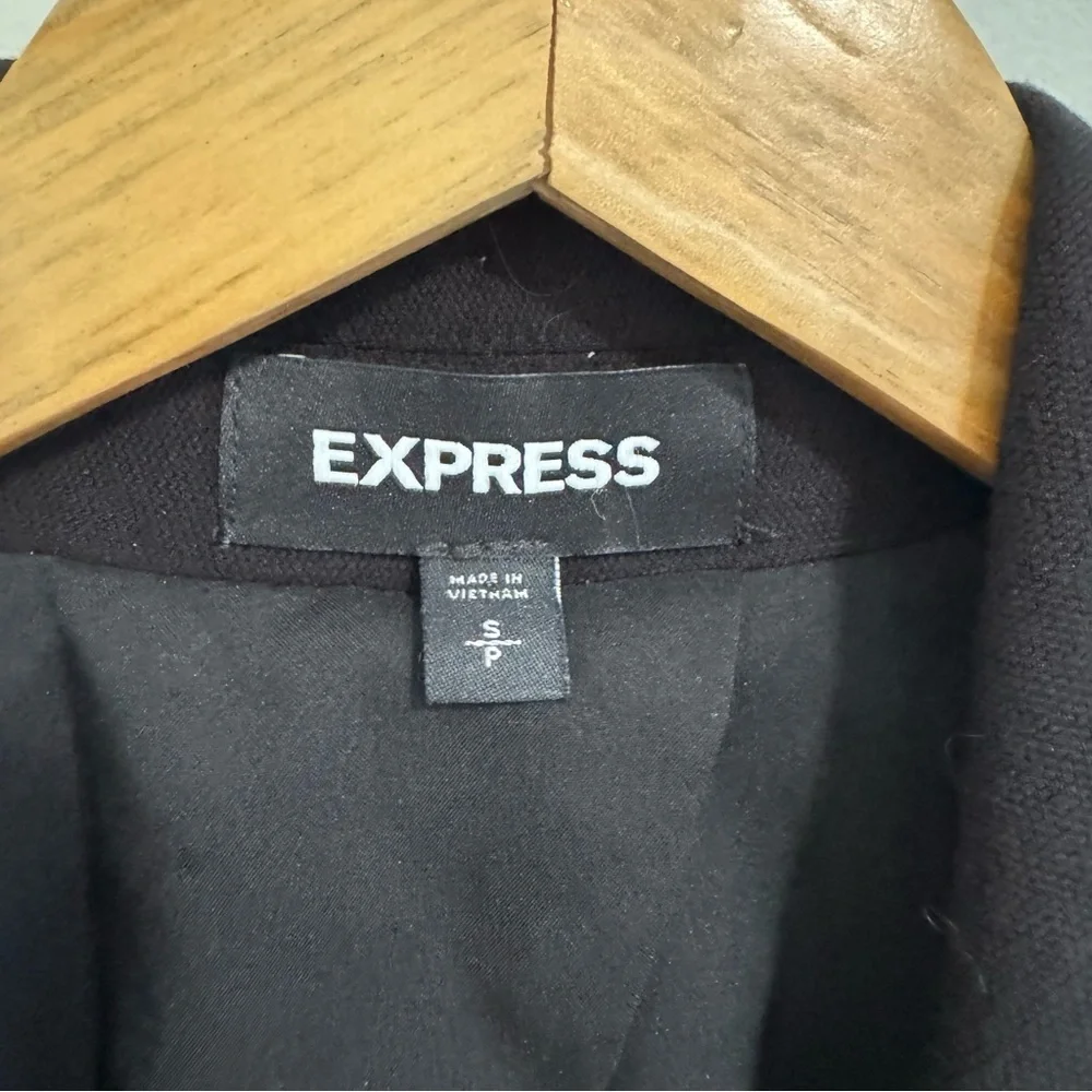 Express Black Button Blazer